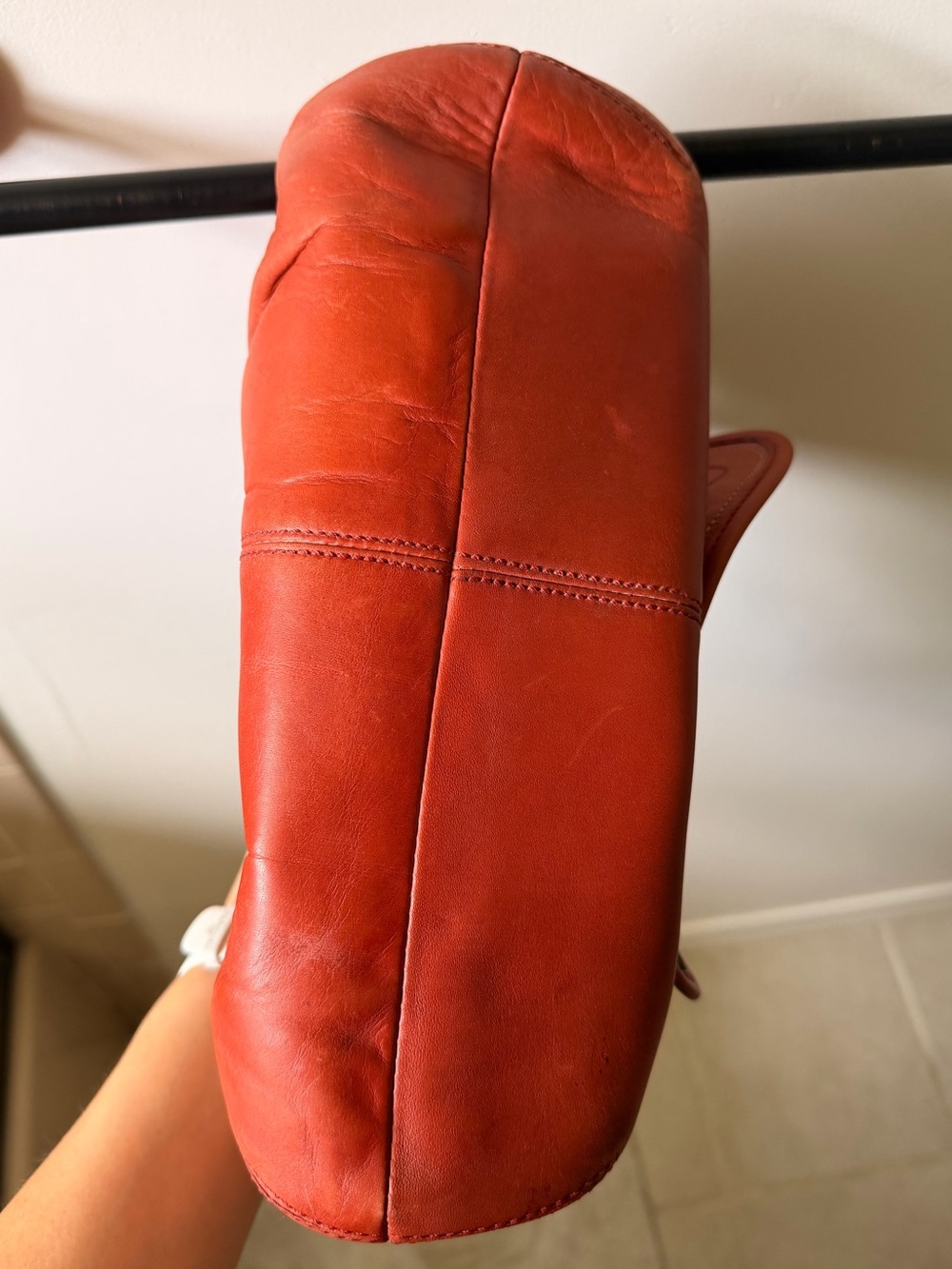 Coach Soho Flap Pleated Leather Shoulder Bag in Paprika - Picture 13 of 16